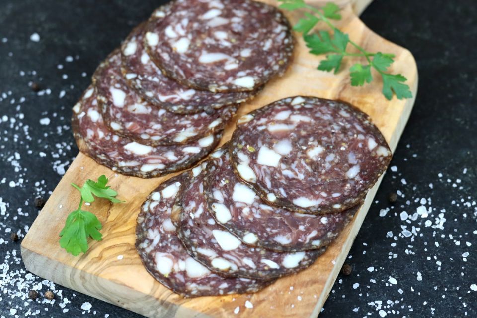Salam bio cu vin alb